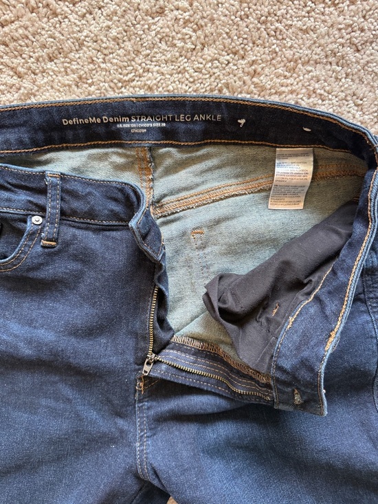 Chico's DefineMe Dark Indigo Straight Leg Ankle Jeans - Picture 3 of 4